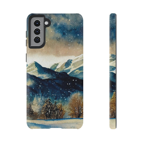 Snowy Colorado Rocky Mountains - Impact Resistant Phone Case Samsung Galaxy S21 Plus Matte